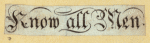 Examples of lettering and dingbats.