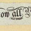 Examples of lettering and dingbats.