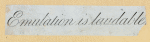 Aphorisms engraved in cursive script.