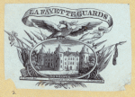 Aphorism engraved in cursive script, seals, and letterheads.
