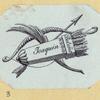 Aphorism engraved in cursive script, seals, and letterheads.