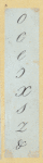 Engraved lettering examples in cursive script.