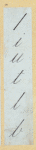 Engraved lettering examples in cursive script.