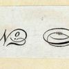 Engraved lettering examples, dingbats, and seals.