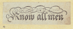 Engraved lettering examples in cursive, seals, letterheads, and newspaper flags.