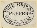 Product labels and business seals.