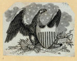 Letterheads and allegorical scenes featuring eagles.