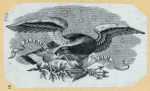 Letterheads and allegorical scenes featuring eagles.