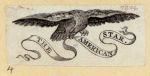 Letterheads and newspaper flags featuring eagles.
