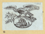 Letterheads and newspaper flags featuring eagles.