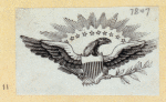 Letterheads and newspaper flags featuring eagles.