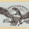Letterheads and newspaper flags featuring eagles.