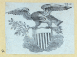 Commercial and patriotic imagery featuring eagles and shields.