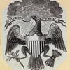 Patriotic imagery featuring eagles.