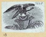 Patriotic imagery featuring eagles.