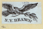 Commercial and patriotic imagery featuring eagles and shields.