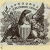 Commercial and patriotic imagery featuring eagles and shields.