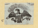 Patriotic imagery featuring eagles and shields.