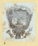 Patriotic imagery featuring eagles.