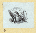Patriotic imagery featuring eagles.