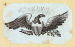 Patriotic imagery featuring eagles.