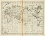 A chart of the world, according to Mercators Projection (shewing the latest discoveries of Capt. Cook.)