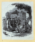 Scenes of colonial American conflict and resolution.