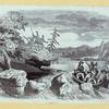 Scenes of colonial American conflict and resolution.