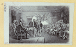 Scenes of colonial American conflict and resolution.