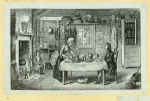 Scenes of everyday life and trade in Colonial America.