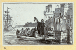 Scenes of colonial American conflict and resolution.