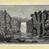 Rock formations and waterfalls.