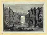 Rock formations and waterfalls.