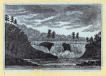 Rock formations and waterfalls.