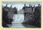 Rock formations and waterfalls.
