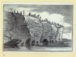 Rock formations and waterfalls.