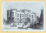 Corner of 5th Ave and 42nd Street and New York City's coastline.