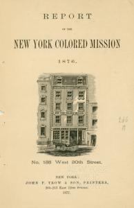 New York Colored Mission Annual Report