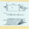 Schematic drawing for a skylight, a floor plan, and a schematic drawing for crown moldings.