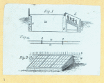 Schematic drawing for a skylight, a floor plan, and a schematic drawing for crown moldings.