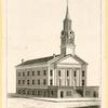 Churches and buildings.