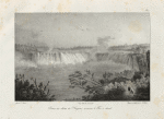 Portion des chûtes du Niagra nommeés Ferà cheval.
