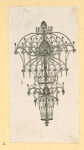 Furniture, chandelier, tools.