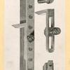 Furniture, chandelier, tools.