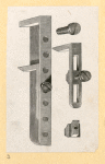 Furniture, chandelier, tools.