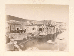 Ancient ruins of houses in the waterfront