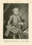 Mozart als Knabe von sieben Jahr.