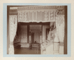 Embroidery curtain "Valences" and the small examples of laces
