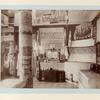 A booth for Russian laces with flowered design of animals and peoples