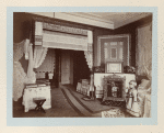 A fireplace screen, pillow laces, tablecloths, a big size doll, and embroidery bonnet
